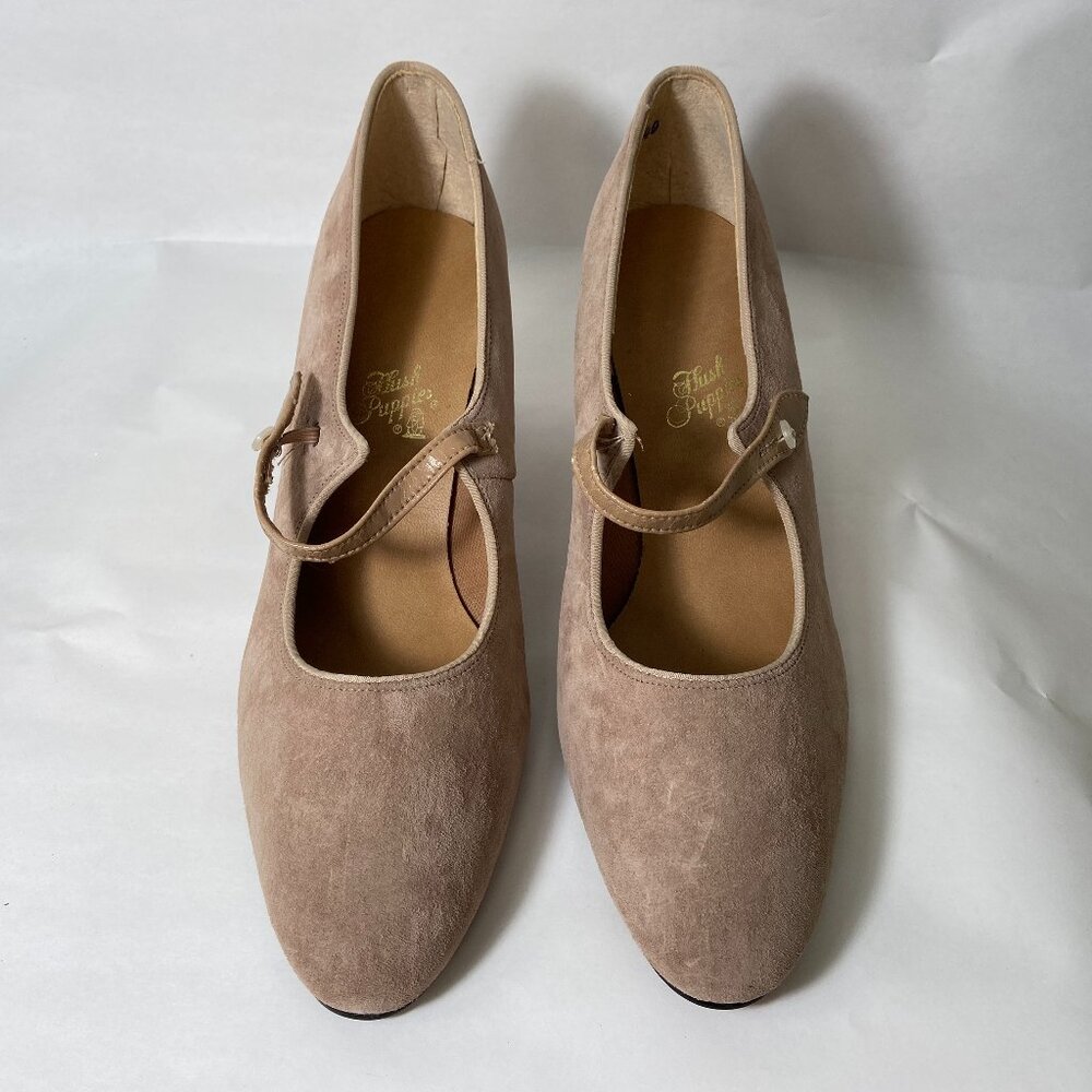 Hush Puppies - Light brown suede heels